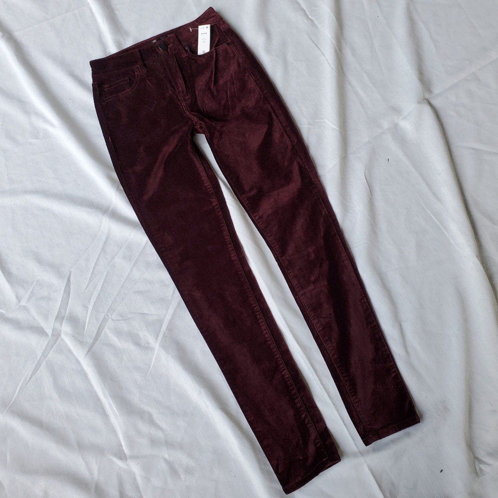 Aqua Velvet Velveteen skinny Jeans Pants Bloomingdale's nwt Sz 24